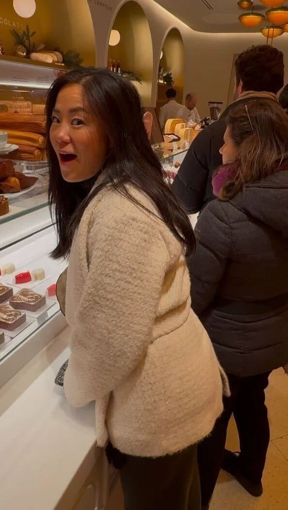   here’s a photo of me, marveling at the pastries.  
